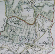 Karte von dem Graeflichen Guthe Wotersen von 1719